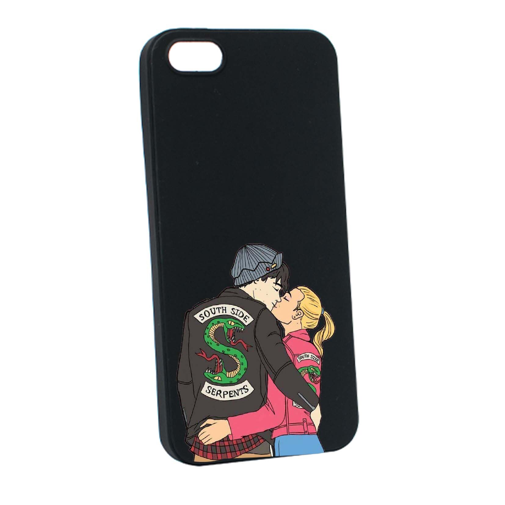 Husa de protectie Riverdale South Side Serpents, Movie, pentru Apple iPhone SE / 5S / 5, rezistenta la uzura, anti-alunecare, din silicon Premium, B618