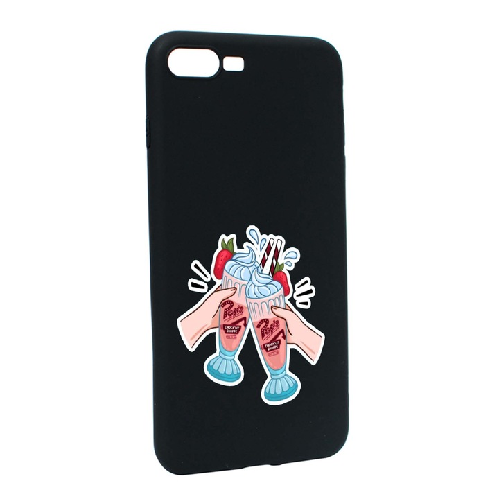 Husa de protectie Riverdale Shake, Movie, pentru Apple iPhone 7 Plus / 8 Plus, rezistenta la uzura, anti-alunecare, din silicon Premium, B613