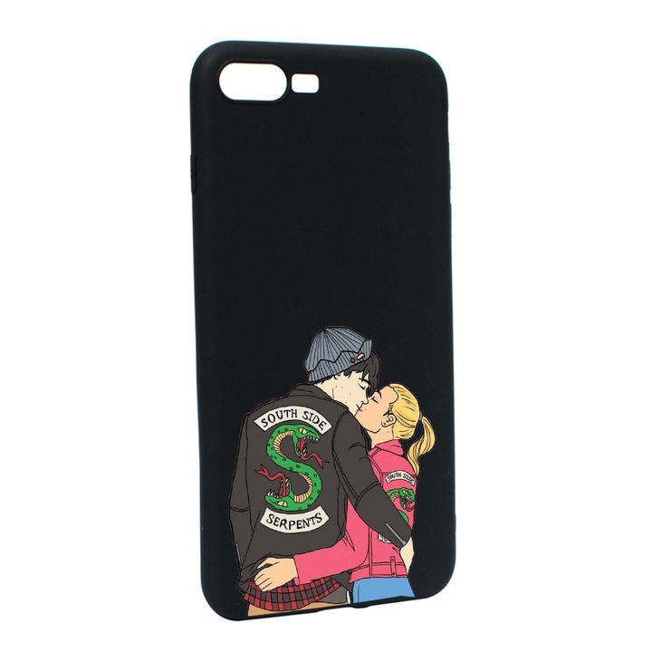 Husa de protectie Riverdale South Side Serpents, Movie, pentru Apple iPhone 7 Plus / 8 Plus, rezistenta la uzura, anti-alunecare, din silicon Premium, B618