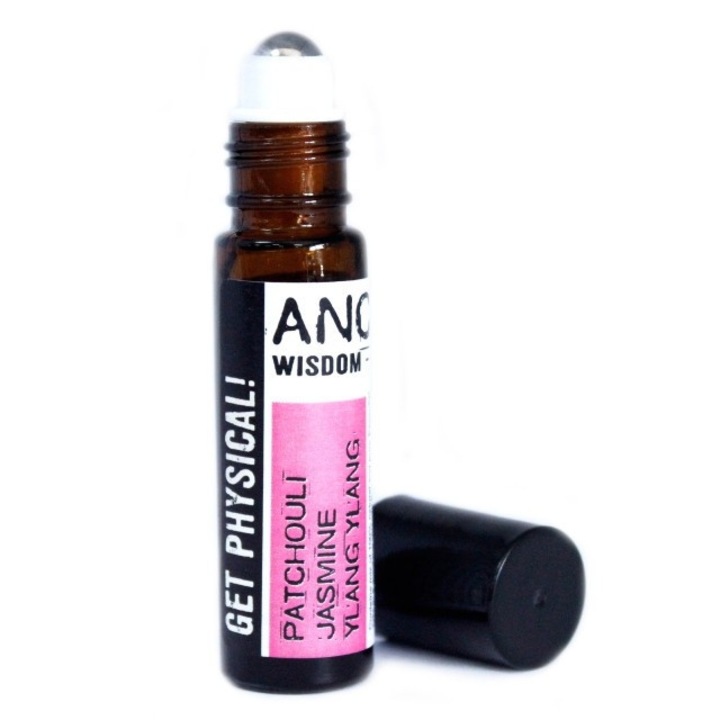 Roll-on uleiuri esentiale Get Physical! (patchouli, iasomie, ylang), 10ml - Ancient Wisdom