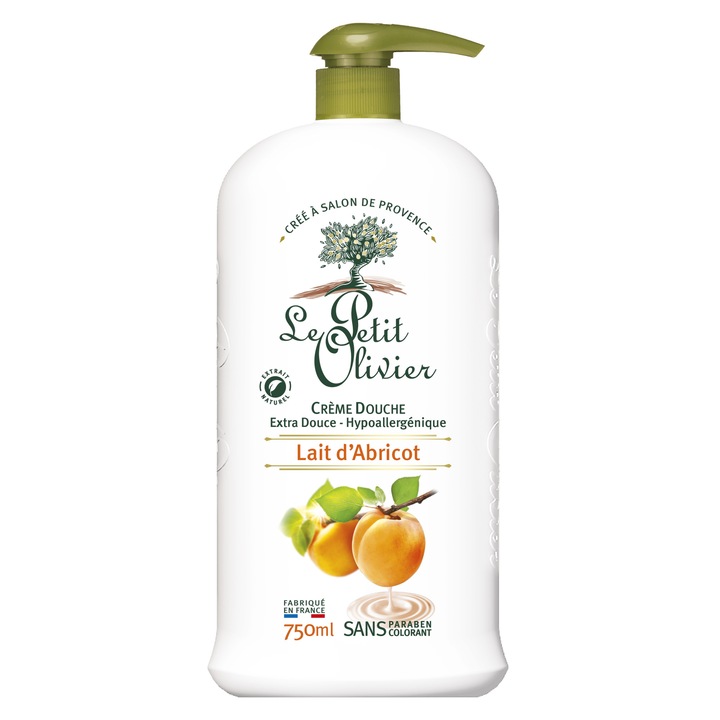 Le petit olivier sárgabarack tejes tusfürdő, 750 ml