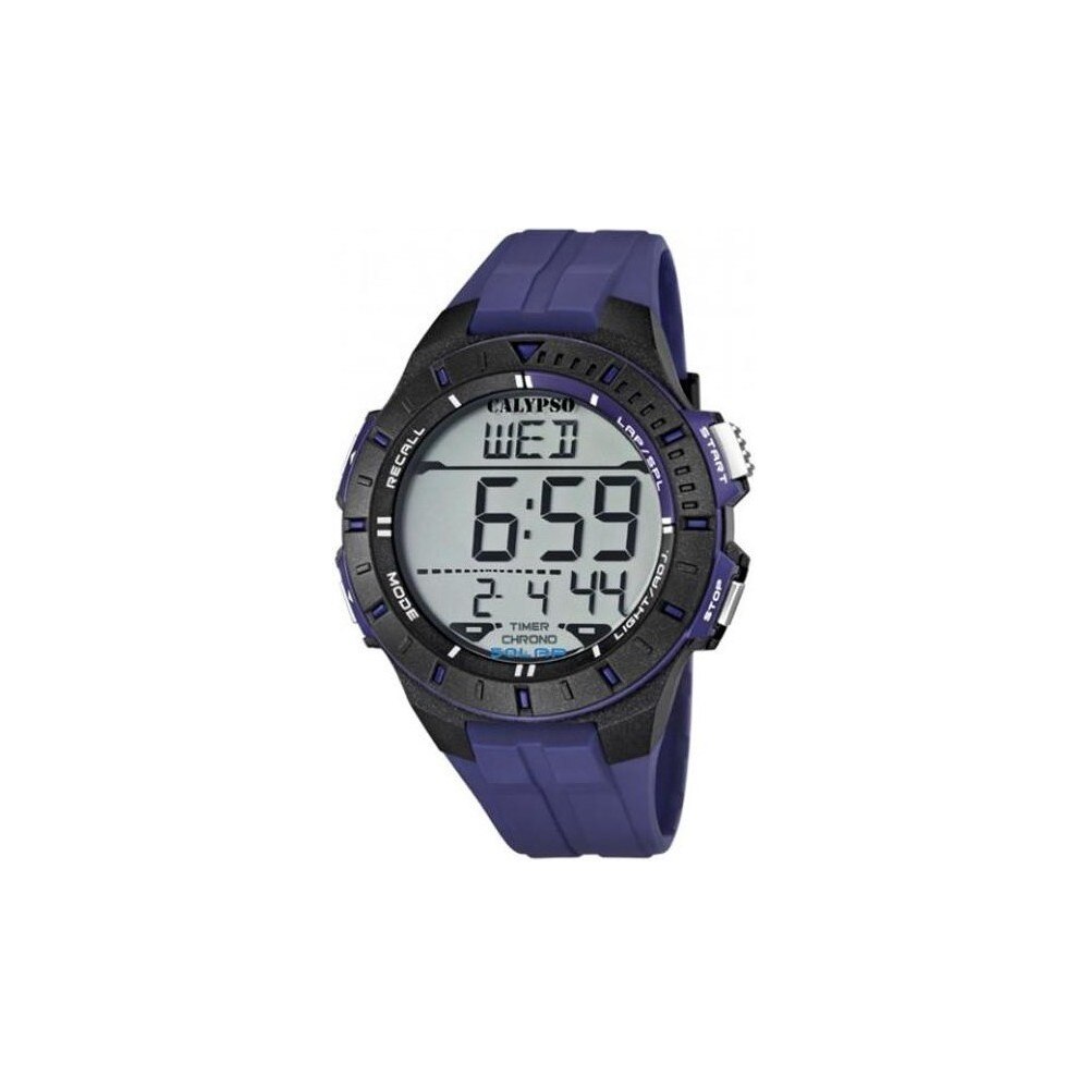 CALYPSO Horloge Voor Heren K5607/1 Color Splash Veelkleurig Rubber case OranjeRubber armband