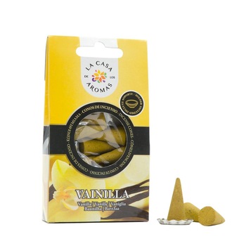 Conuri parfumate Vanilie 15 buc cu suport Conuri parfumate Vanilie 15 buc cu suport