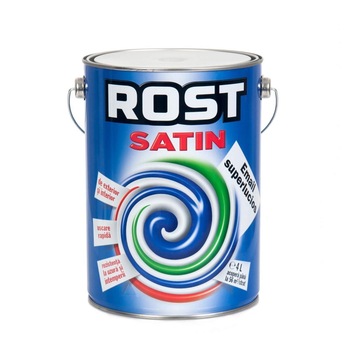 Vopsea alchidica superlucioasa pentru lemn si metal ROST SATIN interior / exterior ROSU 4 L Vopsea alchidica superlucioasa pentru lemn si metal ROST SATIN interior / exterior ROSU 4 L
