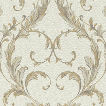 Tapet superlavabil vinilic Tessuti Veneziani, stil clasic, texturat, model damasc crem - bej 27702 Tapet superlavabil vinilic Tessuti Veneziani, stil clasic, texturat, model damasc crem - bej 27702