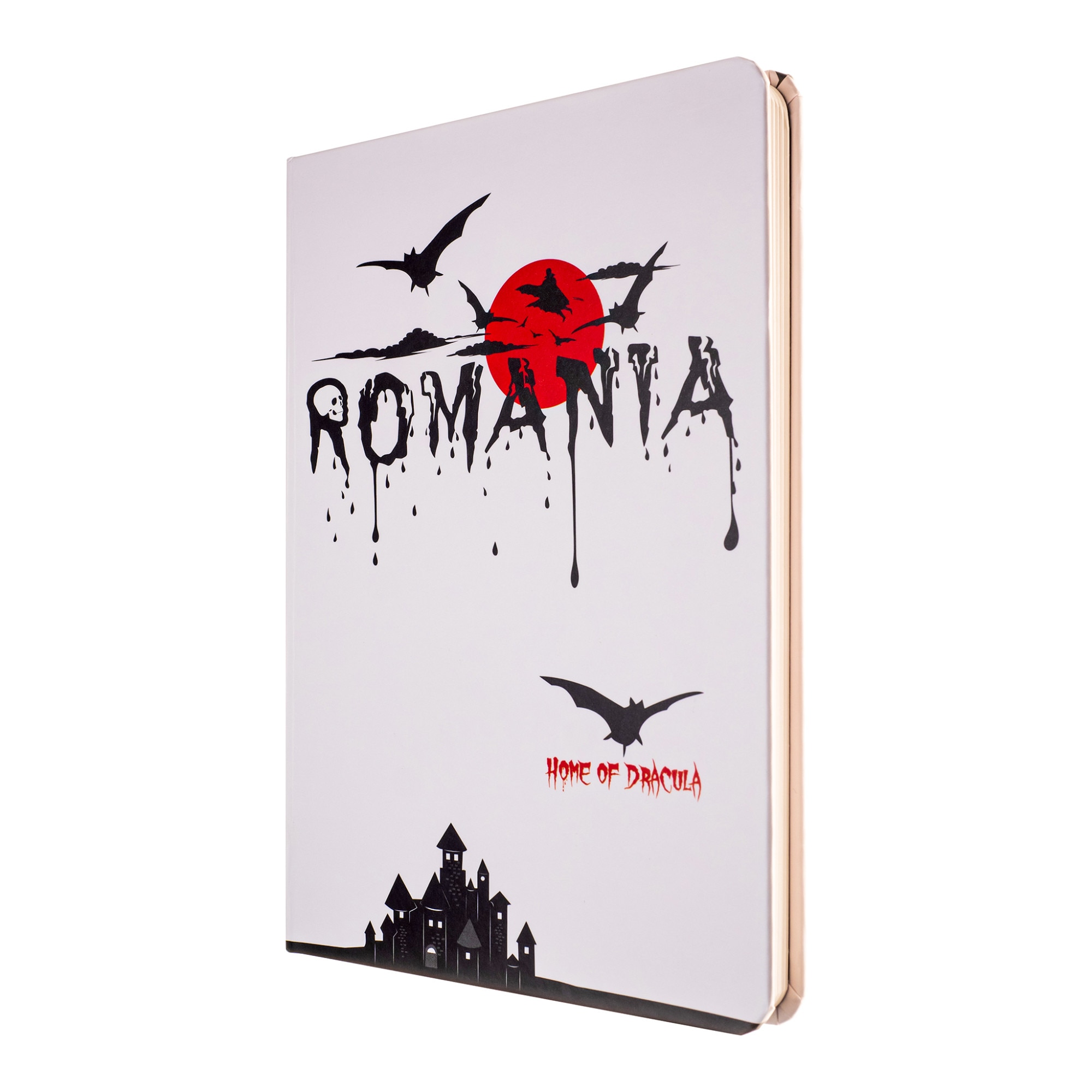 Agenda nedatata, Magnetella, foi albe - veline, 13,8 x 19,6 cm, 72 file, Dracula