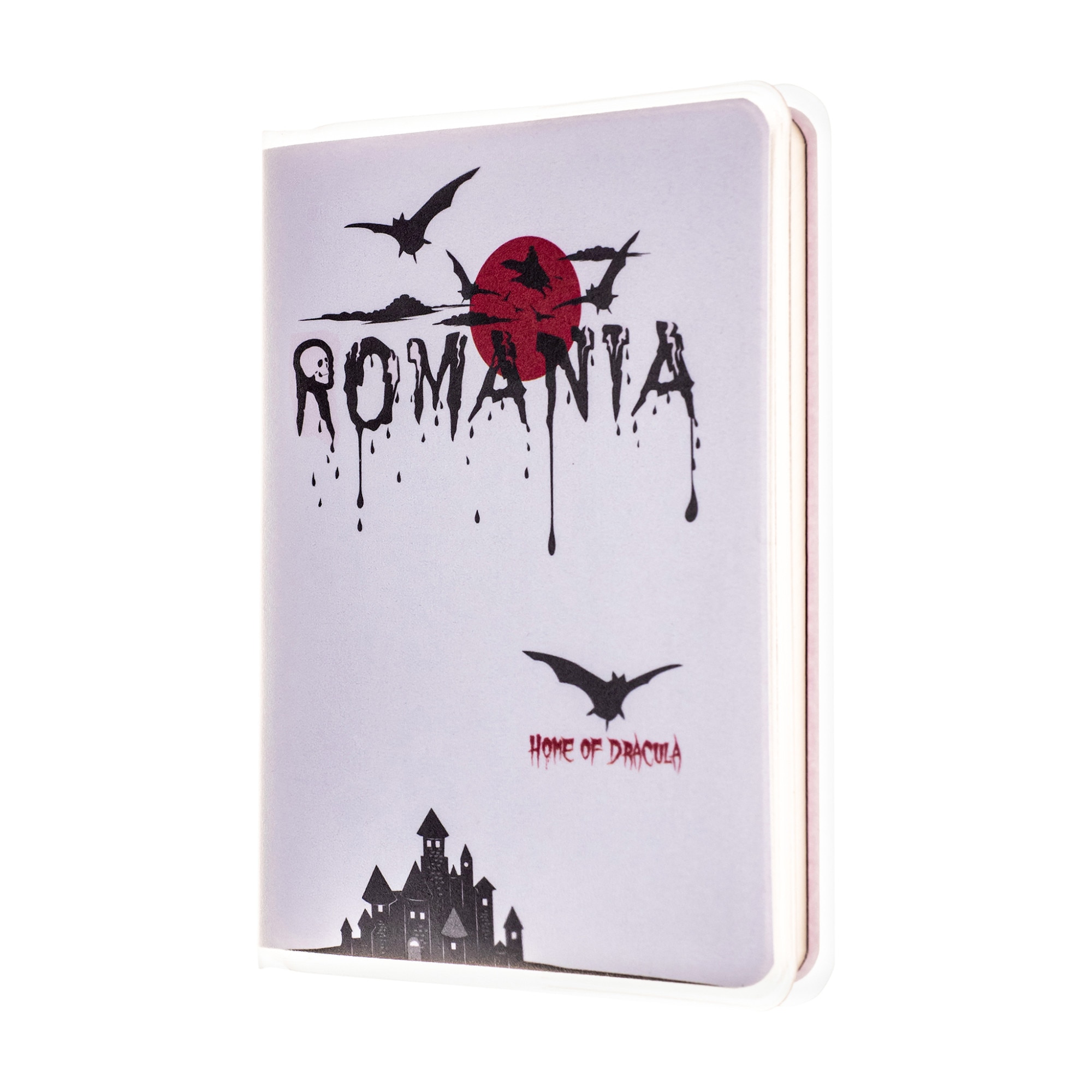 Agenda de buzunar nedatata, Magnetella, foi albe - veline, 7 x 10,3 cm, 60 file, Dracula