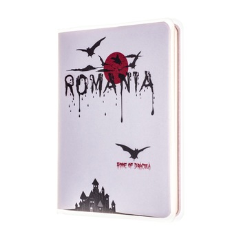 Agenda de buzunar nedatata, Magnetella, foi albe - veline, 7 x 10,3 cm, 60 file, Dracula Agenda de buzunar nedatata, Magnetella, foi albe - veline, 7 x 10,3 cm, 60 file, Dracula