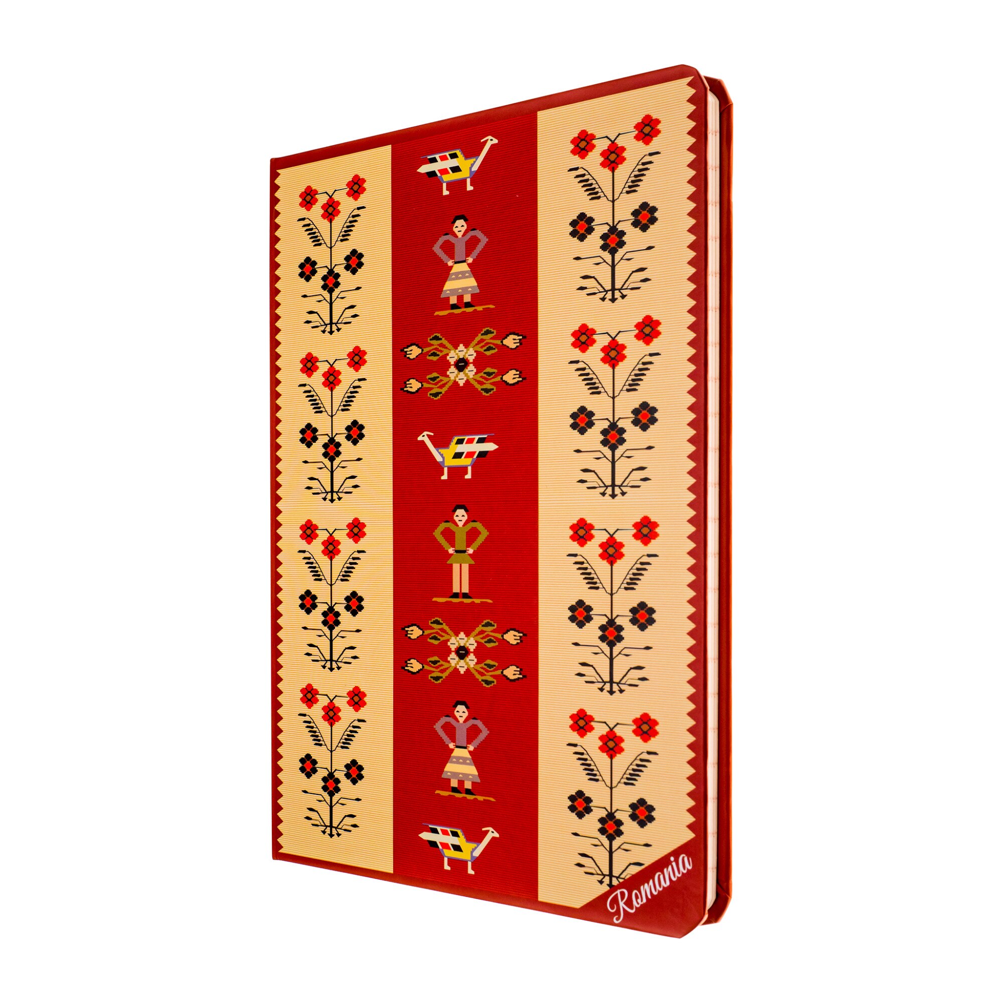 Agenda nedatata, Magnetella, dictando, 13,8 x 19,6 cm, 72 file, Motive florale