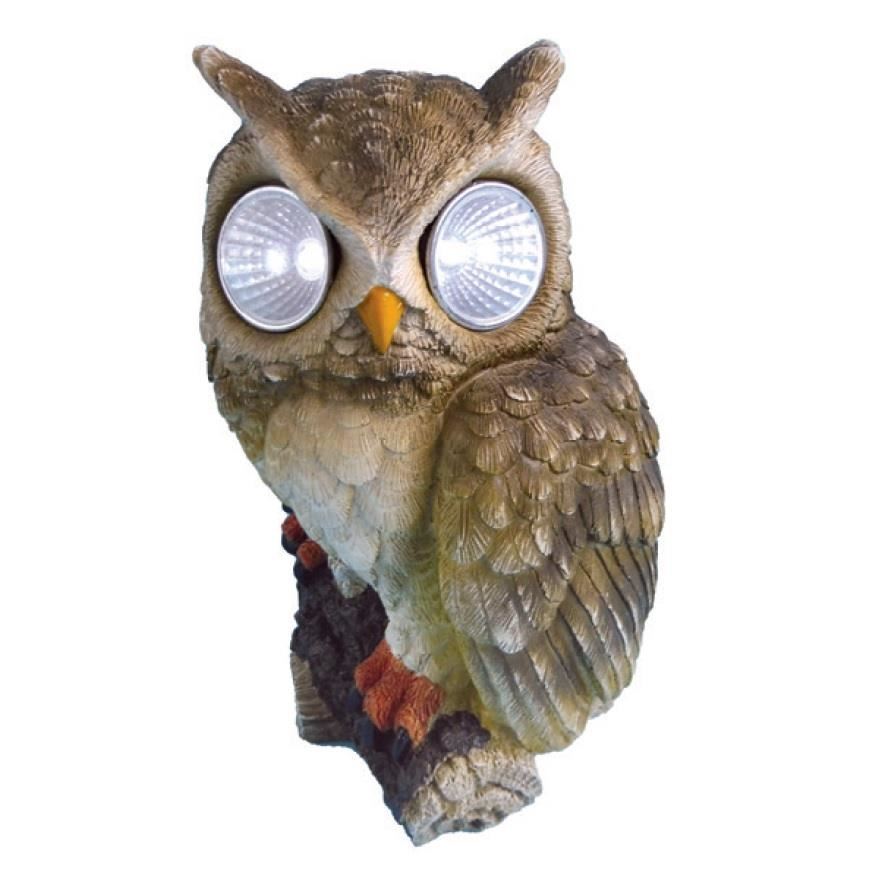 Lampa solara Strend Pro Bufnita, 15 x 14 x 22.8 cm, 2 LED, AAA