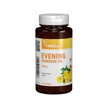 Supliment alimentar pentru reglare hormonala Evening Primrose Oil, 100 capsule, Vitaking Supliment alimentar pentru reglare hormonala Evening Primrose Oil, 100 capsule, Vitaking