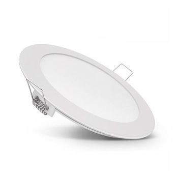 Spot LED, Ecoplanet, 6W, 450LM, lumina rece 6500k, incastrabil, rotund, alb Spot LED, Ecoplanet, 6W, 450LM, lumina rece 6500k, incastrabil, rotund, alb