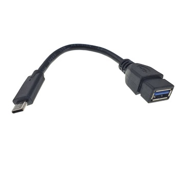 Cablu adaptor OTG , Cablexpert 09755, USB 3.0 mama la USB tip C tata, lungime 10 cm, negru Cablu adaptor OTG , Cablexpert 09755, USB 3.0 mama la USB tip C tata, lungime 10 cm, negru
