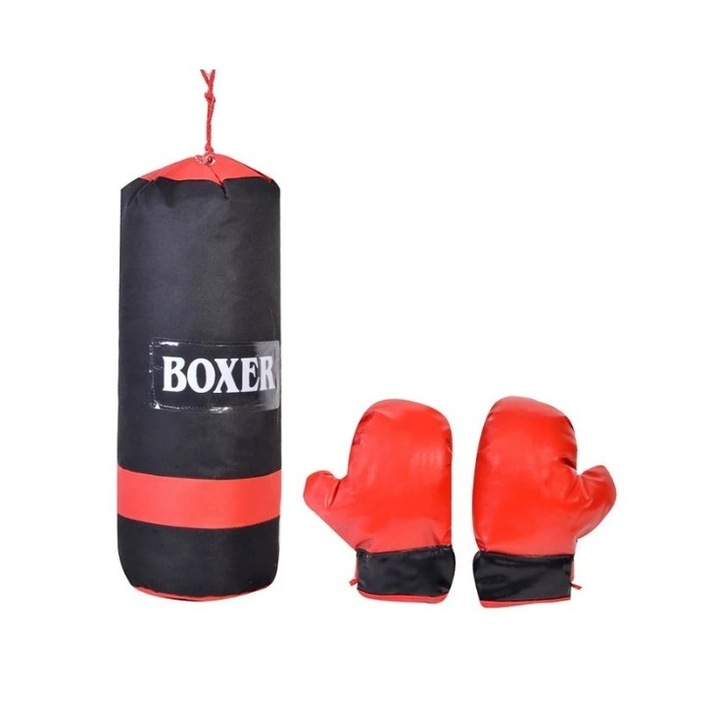 Set sac si manusi de box Lumi LUXURY®, 19 x 53 cm, +6 ani
