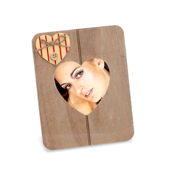 Rama foto decor KPH, Solo, natur, cu aplicatii, 10x10