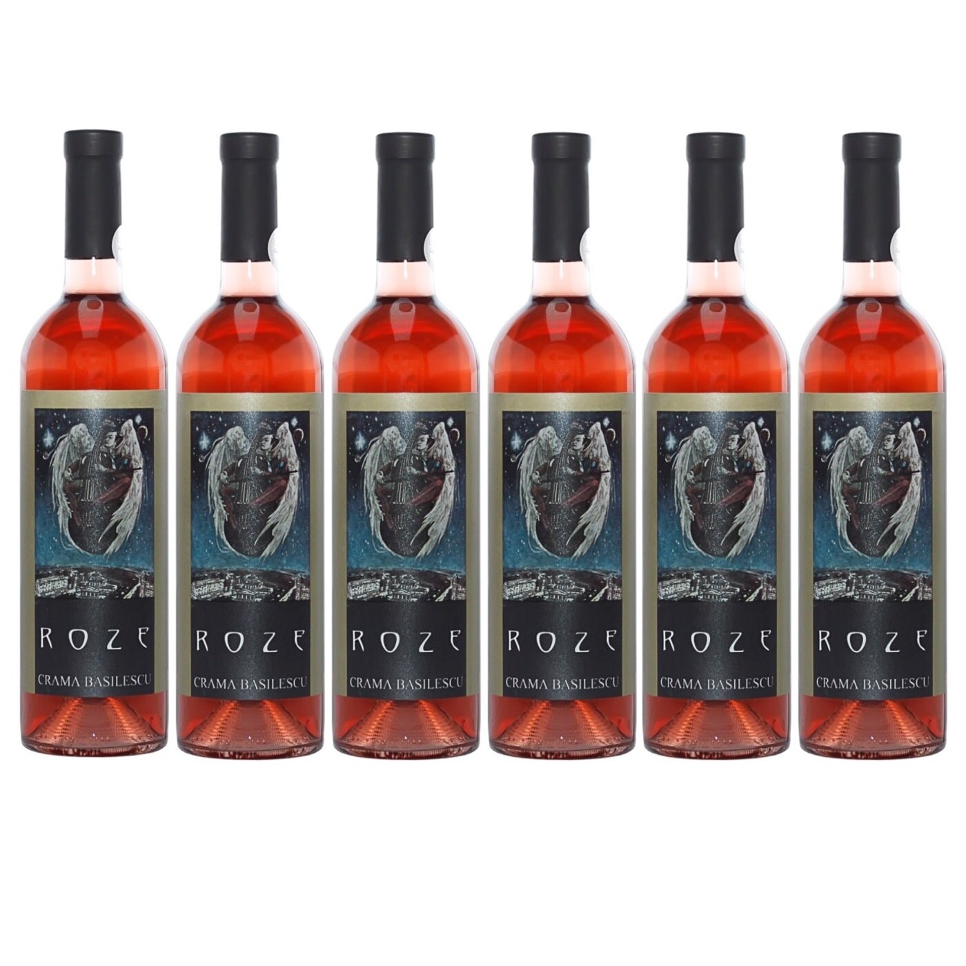 Vin Basilescu Ingeri din micul Paris Feteasca Neagra, Rose, BAX 6 sticle x 750ml