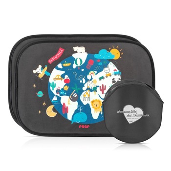 Set parasolare auto TravelKid Sun Reer, 51 x 34 cm, 2 bucati Set parasolare auto TravelKid Sun Reer, 51 x 34 cm, 2 bucati