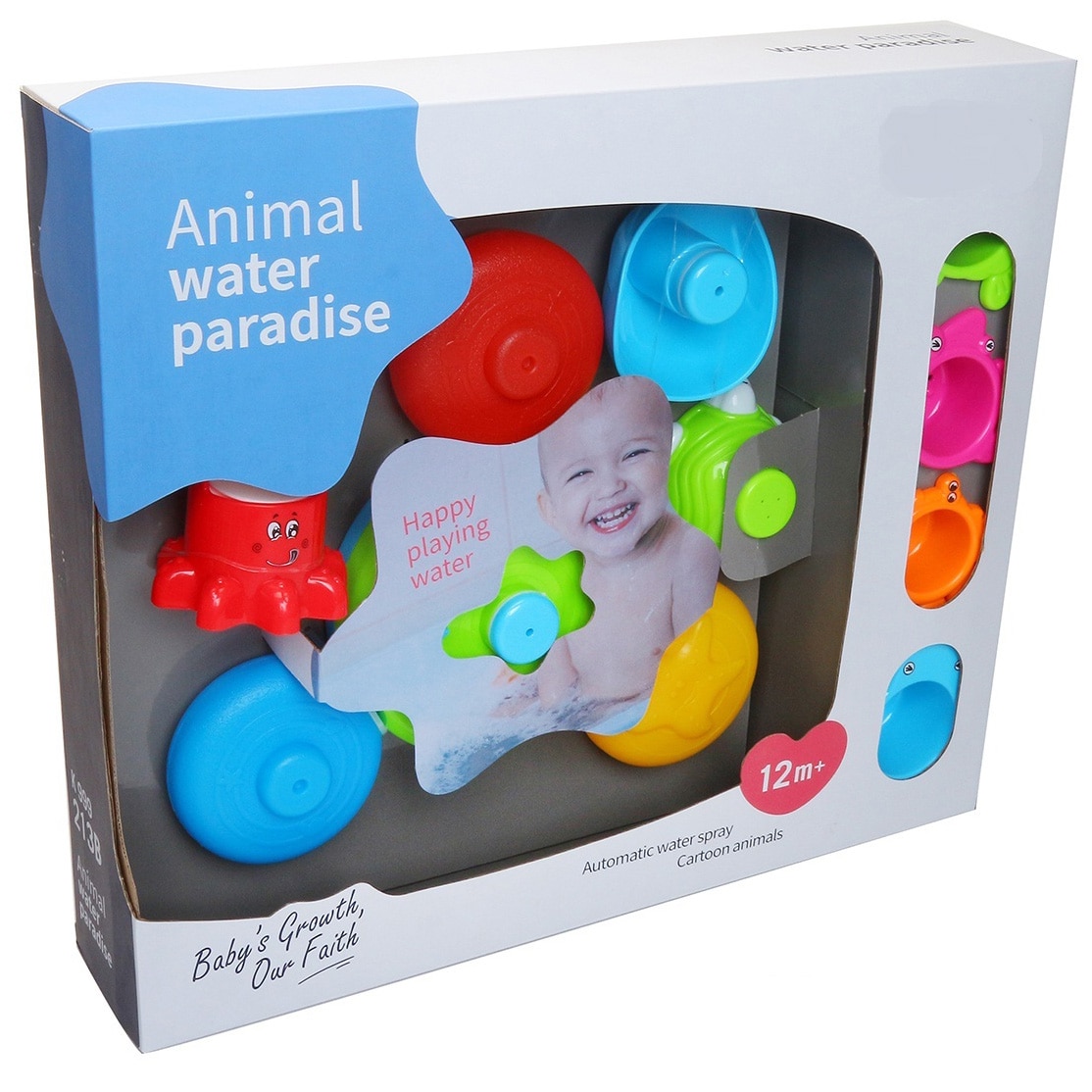 Set jucarii de baie M-Toys, 8 piese
