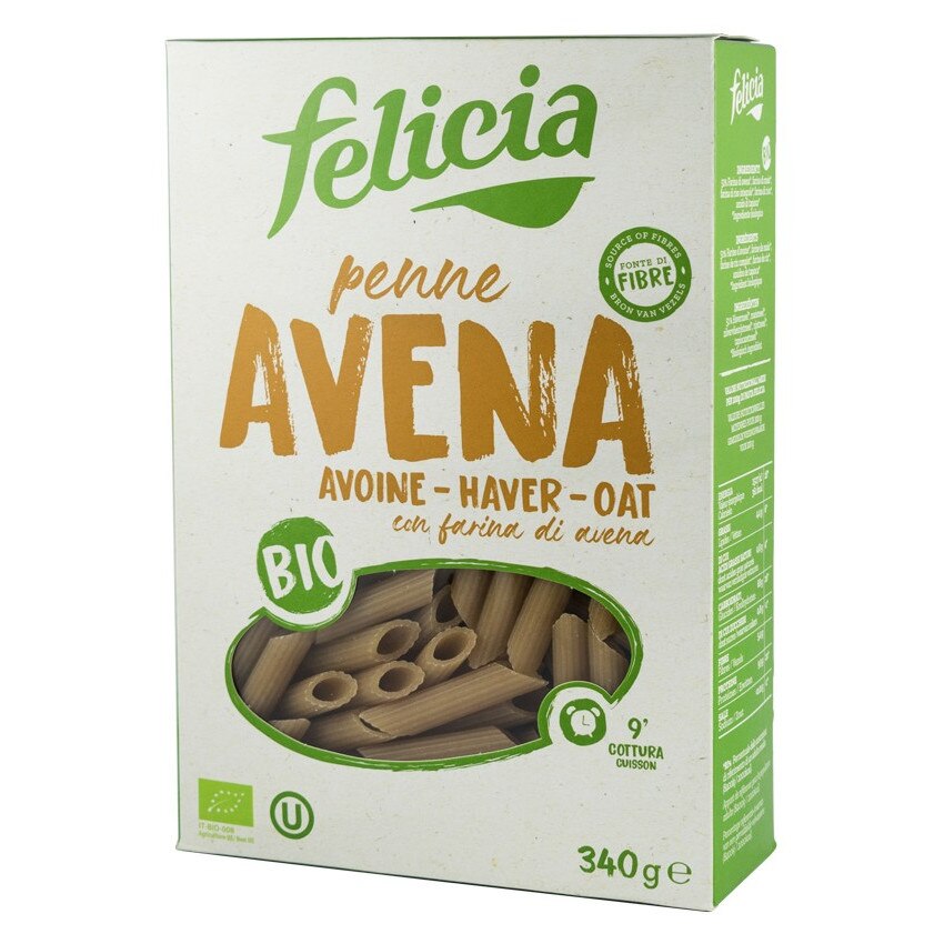 Penne bio din faina de ovaz, Felicia 340 g