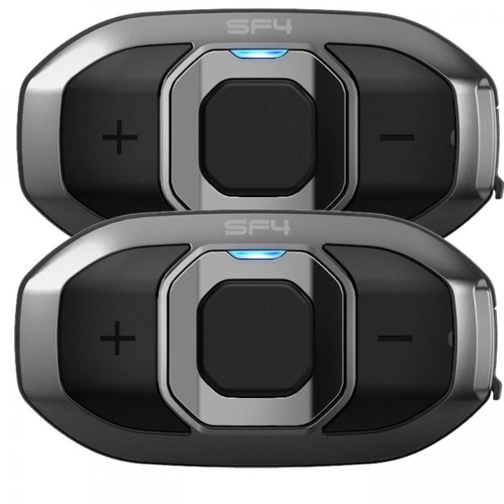 Система за комуникация за мотоциклет Sena SF4, Dual Pack, Конференция от до 4 състезатели, обхват 1.2км