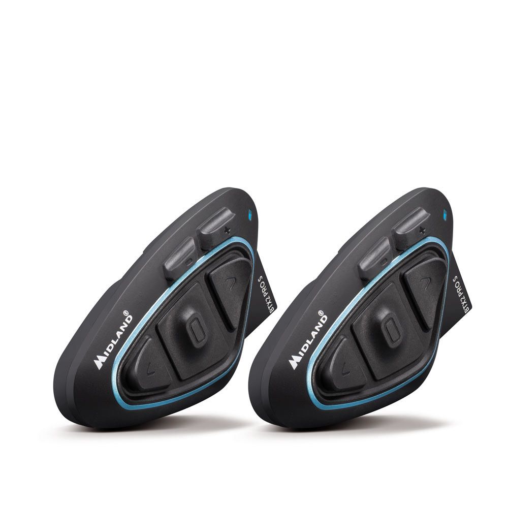Sistem de comunicare moto Midland BTX2 PRO S Dual Pack, Dual Core, Conferinta de pana la 8 rideri simultan, distanta 1,2Km