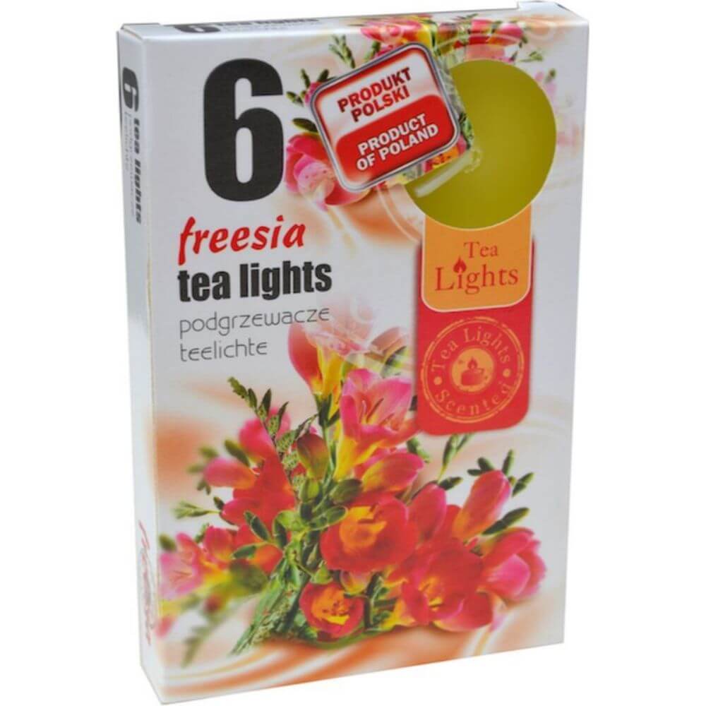 Set 6 Lumanari Parfumate Tip Pastila din Parafina, Parfum de Frezie, Timp de Ardere 4.5 h