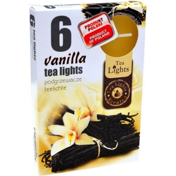 Set 6 Lumanari Parfumate Tip Pastila din Parafina, Parfum de Vanilie, Timp de Ardere 4.5 h Set 6 Lumanari Parfumate Tip Pastila din Parafina, Parfum de Vanilie, Timp de Ardere 4.5 h