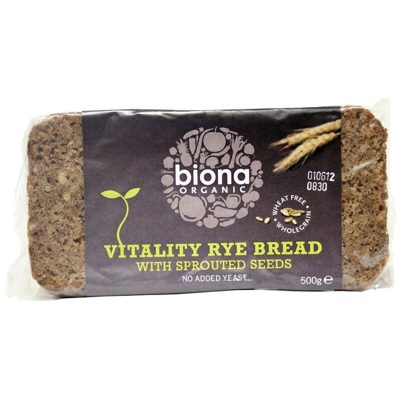 Paine de secara cu seminte incoltite ECO 500 g - Biona