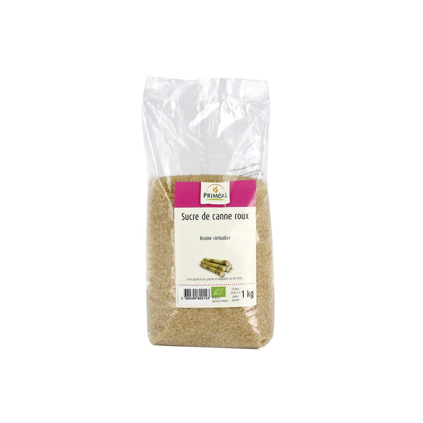 Zahar brut din trestie de zahar bio, Primeal, 1Kg