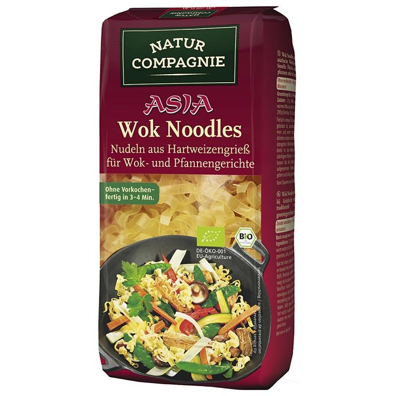 Taitei pentru wok din grau dur ECO 250 g - Natur Compagnie