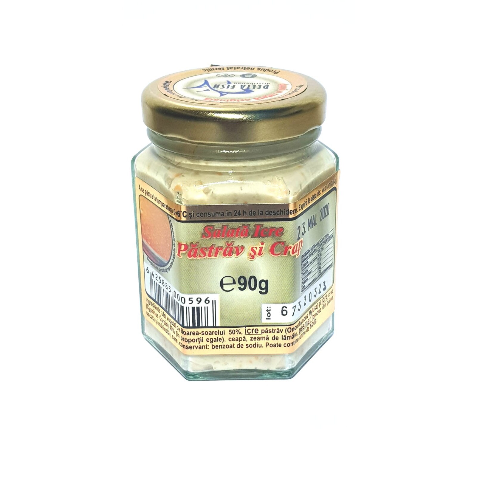 Salata Icre Pastrav si Crap , Delta Fish, 90gr
