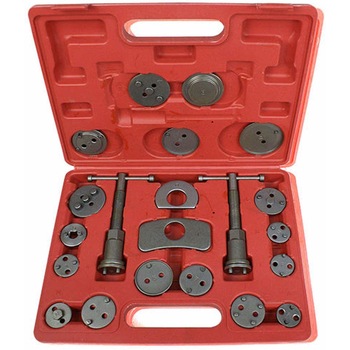 Trusa etriere pentru pistoane frana, presa, 21 piese + cutie depozitare Trusa etriere pentru pistoane frana, presa, 21 piese + cutie depozitare
