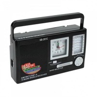 radio portabil cu ceas 12 frecvente radio control volum ceas analog antena telescopica alimentare bateriiampretea maner transport dimensiuni reduse negru imagen 38_0_
0