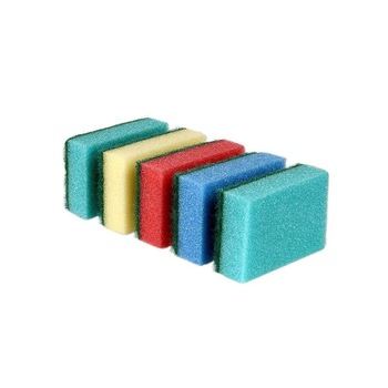 Set 5 Bureti OTI Clean, Dimensiuni 80x55x28 mm, Multicolor din Spuma Poliuretanica si Fibra Abraziva, Burete Curatare Vase Set 5 Bureti OTI Clean, Dimensiuni 80x55x28 mm, Multicolor din Spuma Poliuretanica si Fibra Abraziva, Burete Curatare Vase