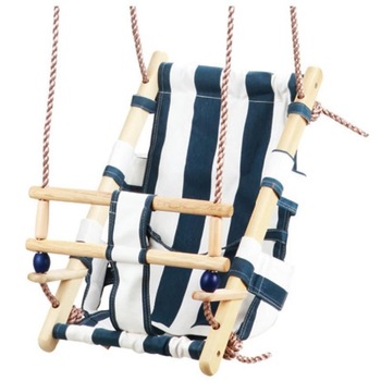 Leagan pentru copii, Strend Pro Fumiko Blue, maxim 70 Kg, sfoara, lemn si bumbac Leagan pentru copii, Strend Pro Fumiko Blue, maxim 70 Kg, sfoara, lemn si bumbac