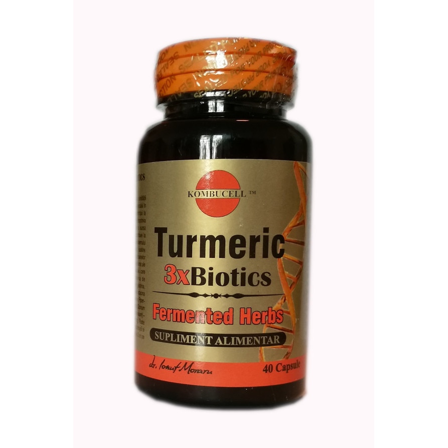 Turmeric 3 X Biotics, supliment alimentar, Pro Natura, 40 Capsule