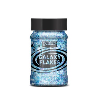Fulgi decorativi Galaxy, Pentart 100 ml - albastru Uranus Fulgi decorativi Galaxy, Pentart 100 ml - albastru Uranus