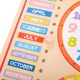 Jucarie educativa, Calendar si ceas din lemn, multicolor