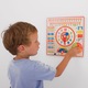 Jucarie educativa, Calendar si ceas din lemn, multicolor
