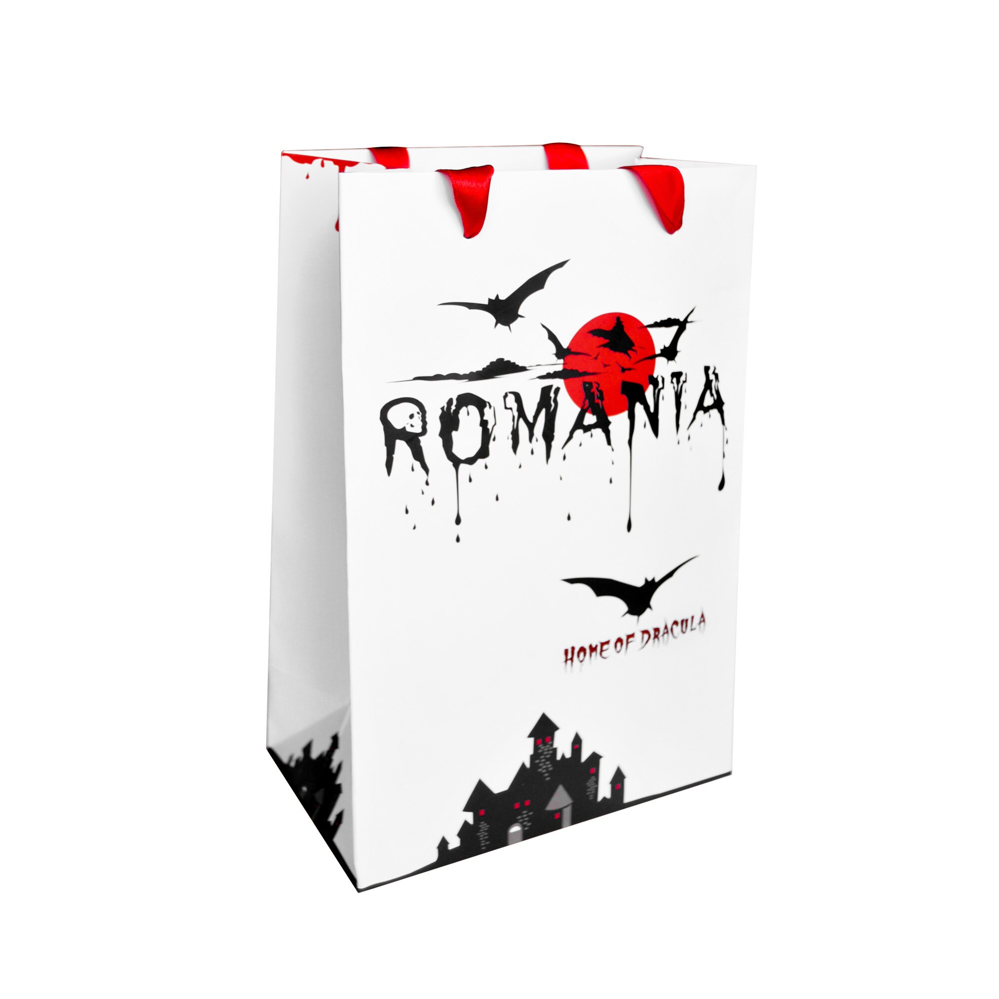 Punga din hartie, Magnetella, 15 x 23 x 8.5 cm, Dracula, multicolora