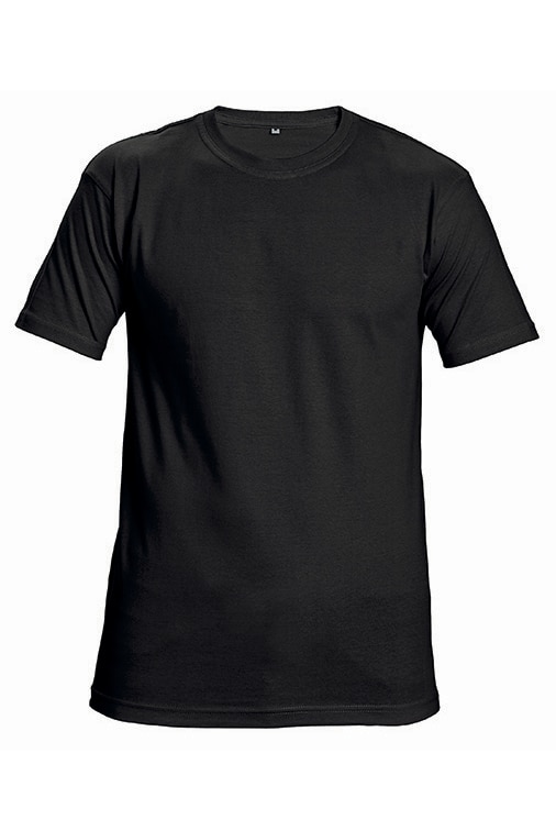 Tricou clasic 100% bumbac, Negru, Negru