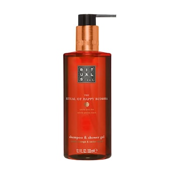 Gel dus si Sampon Rituals 300ml, 2in1, Ritual of Happy Buddha, aroma de portocale si lemn de cedru Gel dus si Sampon Rituals 300ml, 2in1, Ritual of Happy Buddha, aroma de portocale si lemn de cedru
