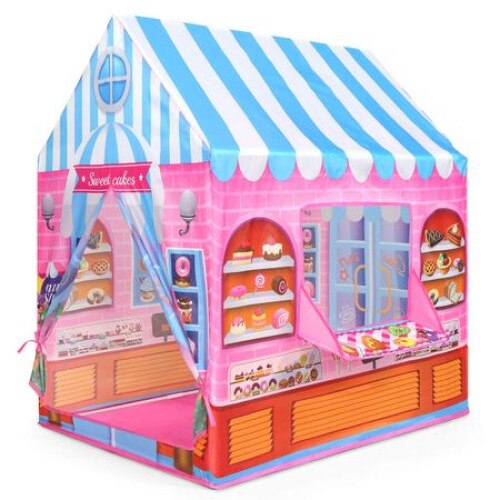 Casuta si spatiu de joaca Candy House cu 50 bile colorate