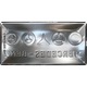 Placa metalica - Mercedes-Benz logo evolution - 25x50 cm