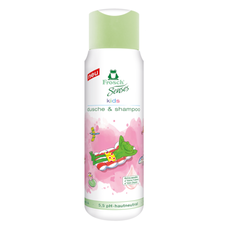 Gel de dus si sampon pentru copii Frosch Senses, 300ml