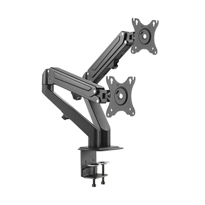 Стойка Blackmount MNT25-2, 2 газови пружина, За монитор с двойно рамо, 17" - 27", 2 x 6.5 кг