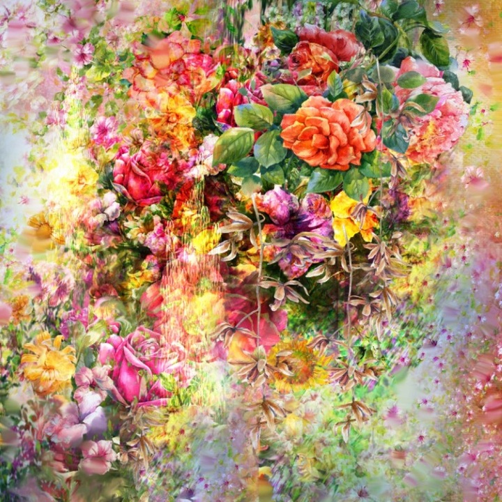 MÉDIA Flori43 Vászonfestmény, 45 x 45 cm