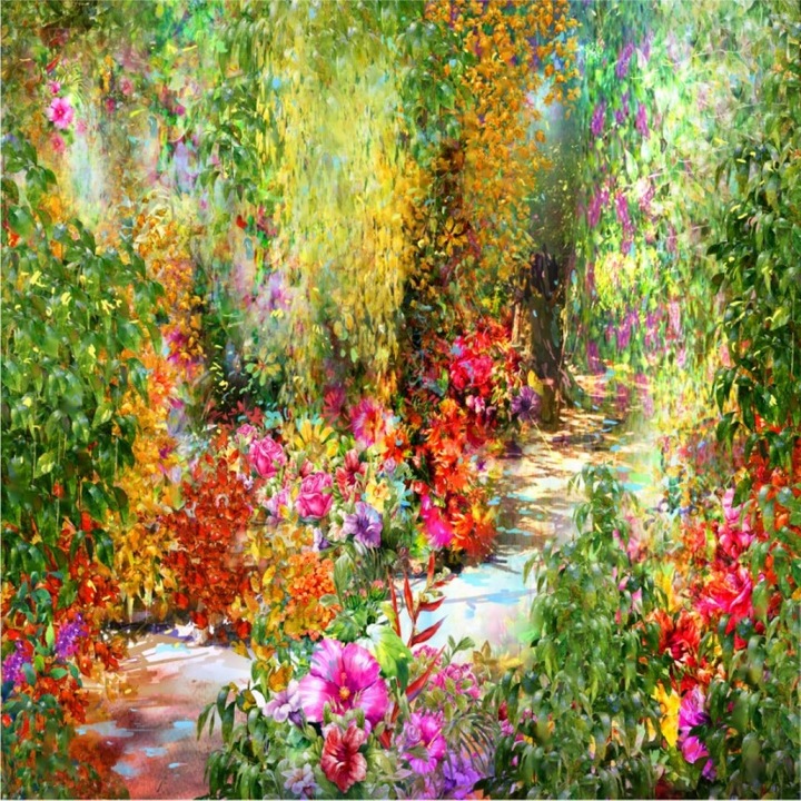 Média Flori37 vászonfestmény, 45 x 45 cm