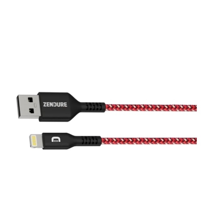 USB Кабел Zendure SuperCord Lightning Cable, Apple, 1м, Червен eMAG.bg
