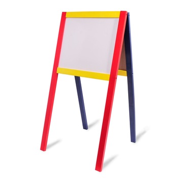 Tabla cu doua fete, Zola®, tip sevalet, rama colorata, dimensiune 40x30 cm Tabla cu doua fete, Zola®, tip sevalet, rama colorata, dimensiune 40x30 cm